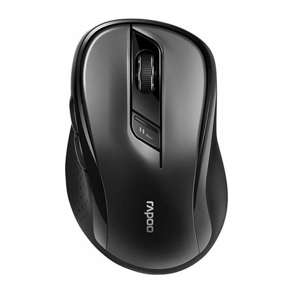 RAPOO Kabellose lautlose Multi-Mode-Maus "M500", schwarz Einstellbarer Sensor mit 1.600 DPI