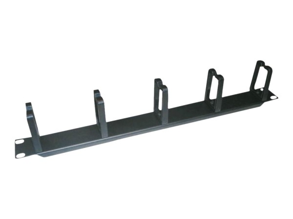 VALUE 19"-Frontplatte, horizontale oder vertikale Kabelführung, Typ C, RAL 9005 schwarz