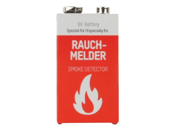 ANSMANN 1 Ansmann Lithium 9V-Block speziell für Rauchmelder