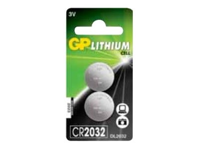 GP BATTERIES Lithium button cell CR2032 2-BLIS - Diese Lithium-Knopfzelle kann verwendet werden für