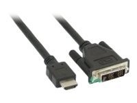 HDMI Kabel 19pol St auf DVI 18+1 Stecker, schwarz, 5m