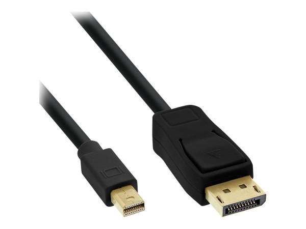 INLINE Mini DisplayPort zu DisplayPort Kabel, schwarz, 1,5m