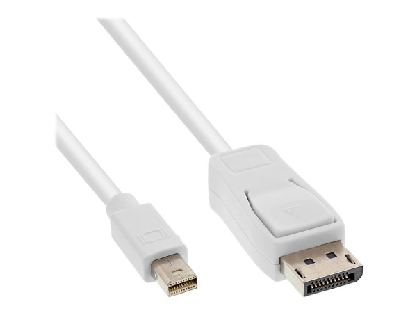 INLINE Mini DisplayPort zu DisplayPort Kabel Weiß 1,5m