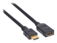 NONAME HDMI Verlängerung 19pol St/Bu, schwarz, vergoldete Kontakte, 3m