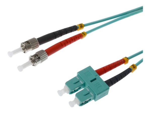 HERWECK Helos - Patch-Kabel - SC multi-mode (M) - ST multi-mode (M) - 2 m - Glasfaser - 50/125 Mikro