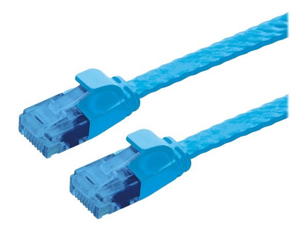 VALUE 21992051 RJ45 Netzwerkkabel, Patchkabel CAT 6a U/UTP 1.00 m Blau 1 St.