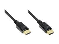 GOOD CONNECTIONS DisplayPort beidseitig Anschlusskabel vergoldet schwarz 2m