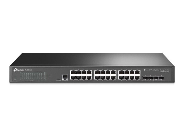 TP-LINK JetStream24-Port Gigabit L2 Managed Switch with 4 Gigabit SFP Slots