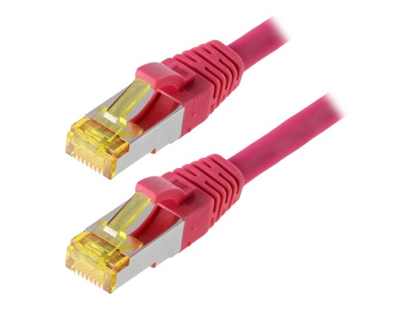 helos Patchkabel S/FTP (PIMF) CAT 6a magenta 15m