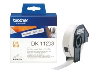 BROTHER Weißes Papieretikett 17x87 mm 300 Etiketten Rolle
