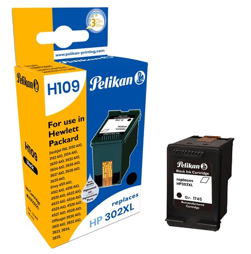 PELIKAN Patrone HP 302XL (F6U68AE) black