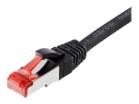 HELOS Patchkabel S/FTP (PIMF) CAT 6 schwarz 30m