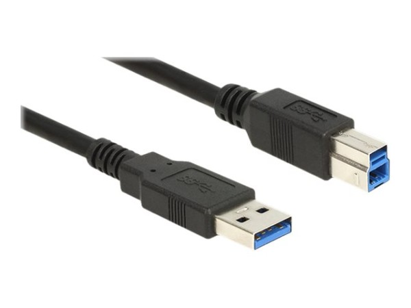 DELOCK Kabel USB 3.0 Typ-A Stecker > USB 3.0 Typ-B Stecker 0,5 m schwarz