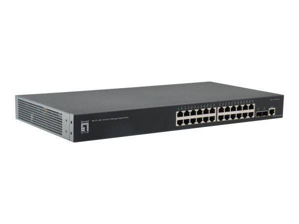LEVEL ONE LEVELONE GTL-2661 26-Port-L2-Managed-Gigabit Ethernet-Switch 2 x 10GbE SFP +