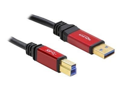 DELOCK Kabel USB 3.0 rot A-B St/St 1.0m