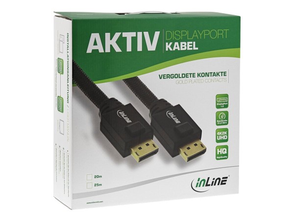 INLINE 17120A 20m Schwarz DisplayPort-Kabel