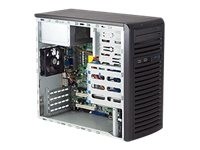Midi-Tower Supermicro SC731i-300B mit Netzteil Schwarz