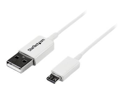 STARTECH.COM 1m USB 2.0 A auf Micro USB B Kabel - USB A / Micro B Datenkabel / Anschlusskabel - Weis