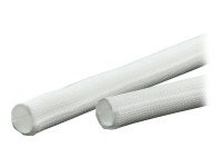 VALUE Gewebeschlauch SNAP für Kabelbündelung, weiss, 25m 25m