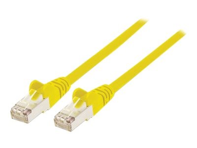 INTELLINET Network Cable, Cat7 Raw Cable, Cat6A Modular plugs, CU, S/FTP, LSOH, 0.25 m, Yellow