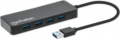 MANHATTAN 7-Port USB Hub A-Stecker A-Buchse 5Gbit/s schwarz