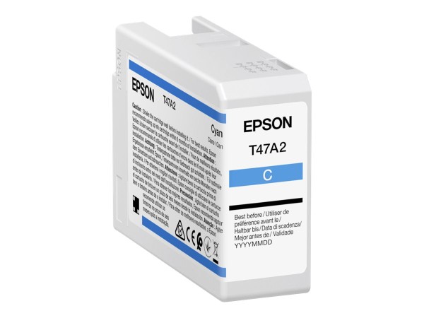 EPSON Singlepack Cyan T47A2 UltraChrome Pro 10 ink 50ml