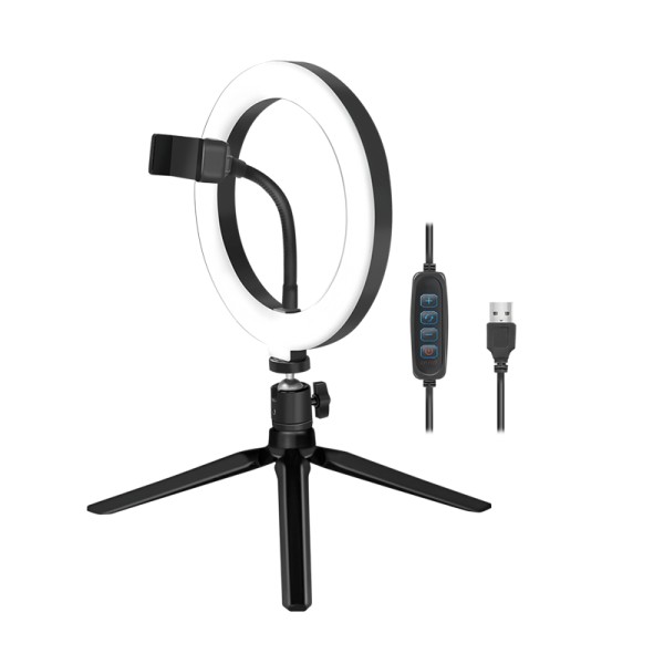 LOGILINK Smartphone-Ringlicht mit Stativ und Controller