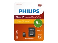 PHILIPS SD Micro SDHC Card   8GB Card Class 10 incl. Adapter