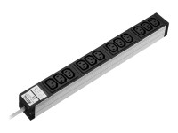 RITTAL - Steckdosenleiste (Rack - einbaufähig) - 12 Ausgangsstecker - 1U - 2 m