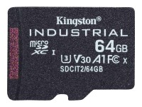 KINGSTON 64GB microSDXC Industrial C10 A1 pSLC