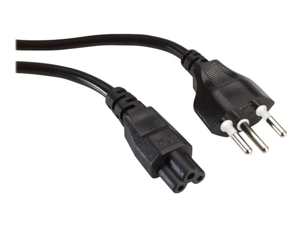 VALUE Power Cable Type J (CH) to C5. Black. 1.0m