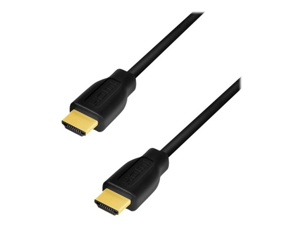 LOGILINK HDMI cable, A/M to A/M, 4K/60 Hz, CCS, black, 1 m