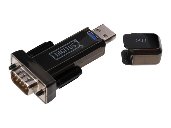 DIGITUS Konverter DIGITUS USB 2.0 A > seriell St/Bu 0.80m Kabel