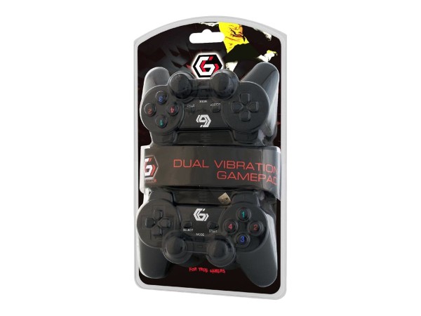 GEMBIRD Gamepad GEMBIRD 2erPack USB Gamepad Dual Vibration 10 Tasten