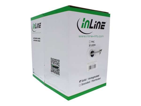 INLINE Verlegekabel, SF/UTP, Cat.5e, AWG24 CU, halogenfrei, 50m