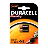 Duracell Batterie für Schließanlagen und Fernbedienungen, MN21, VE: 2 Stück