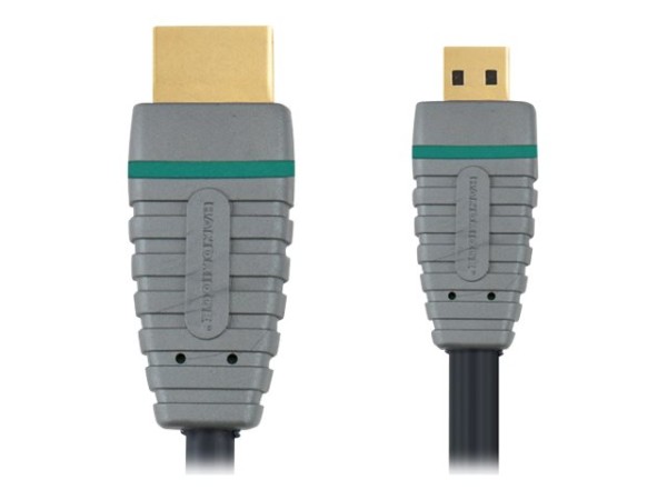 BANDRIDGE High-Speed-HDMI®-Kabel mit Ethernet 2.0 m - Digitale AV-Verbindung zum Anschluss von Kamer