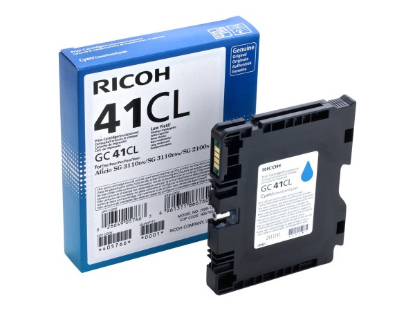 RICOH GC 41CL Low Yield Cyan Tintenpatrone