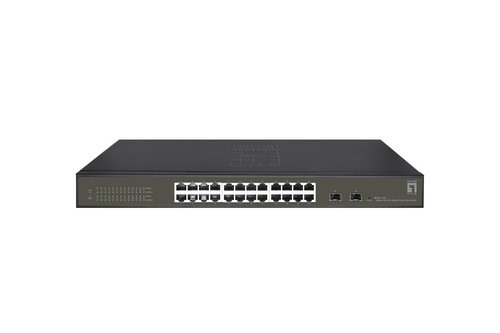 LEVELONE Switch 24x GE GES-2126 2xGSFP 19"