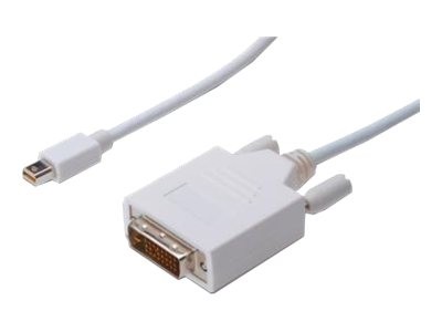 DIGITUS DisplayPort / DVI Anschlusskabel [1x Mini-DisplayPort Stecker - 1x DVI-Stecker 24+1pol.] 2 m