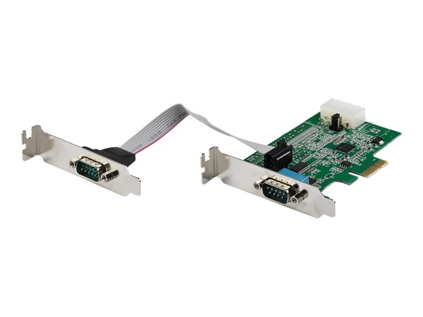 STARTECH.COM 2 Port Serielle Schnittstellenkarte PCIe mit 16950 UART - Serial Adapter - 921,4 Kbps -