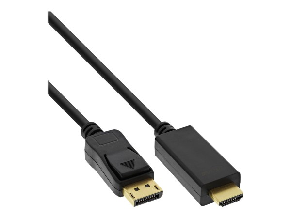 INLINE DisplayPort zu HDMI Konverter Kabel 4K/60Hz schwarz 2m