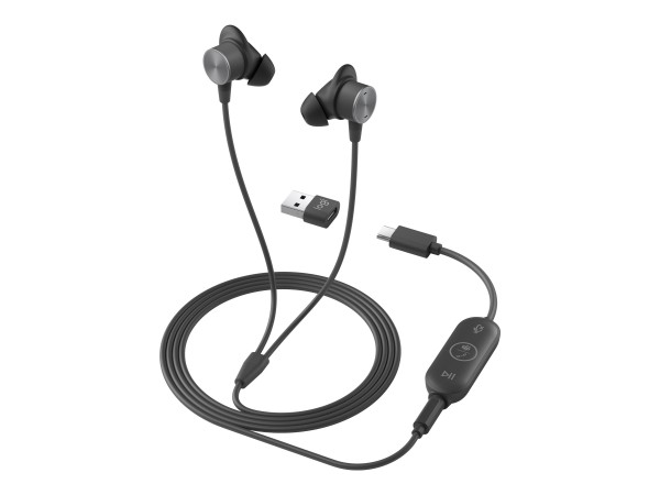 LOGITECH Zone Wired Earbuds UC GRAPHITE