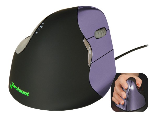 R-GO TOOLS Maus Evoluent VerticalMouse 4 Rechts Small bl/purple retail