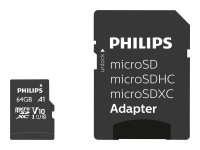 PHILIPS SD Micro SDHC Card  64GB Card Class 10 incl. Adapter