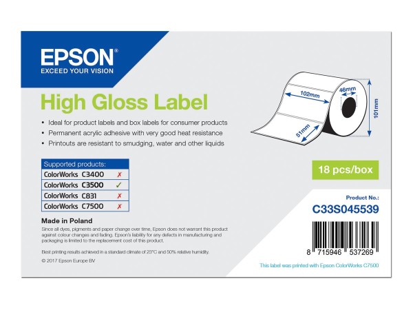 EPSON gestanzte Etiketten 610 Etikett(en)