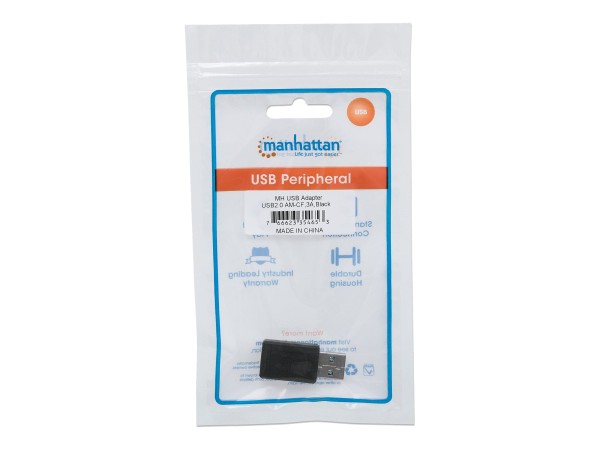 MANHATTAN USB 2.0 Typ C Adapter Typ C-Buchse auf A-Stecker