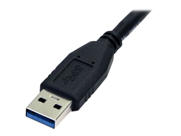 STARTECH.COM 0,5m USB 3.0 A auf Micro B Kabel - St/St - Schwarz - 50cm SuperSpeed USB 3.0 Anschlussk