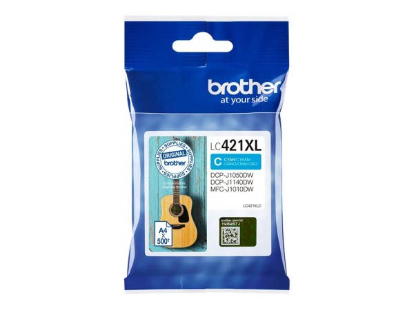 BROTHER LC421XLC Cyan Ink Cartridge