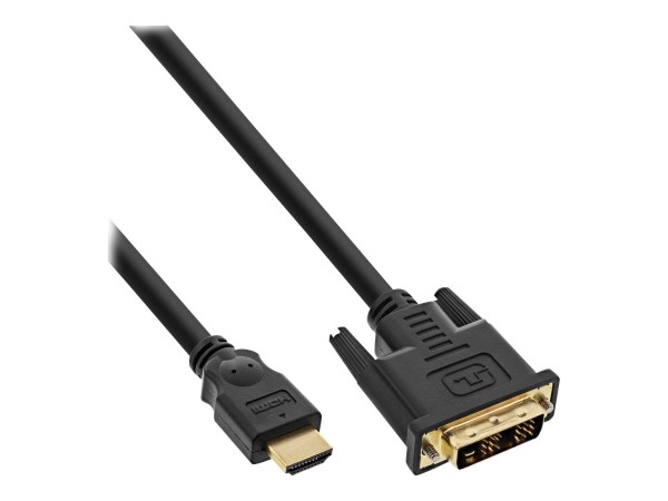 INTOS ELECTRONIC INLINE - Videokabel - Single Link - HDMI / DVI - HDMI (M) bis DVI-D (M) - 2 m - abg